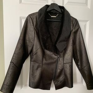 Faux leather/suede jacket